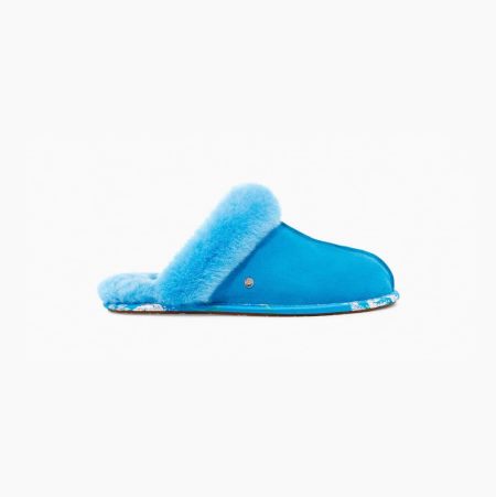 UGG Scuffette II Floral Blue Slippers for Women (LIDW83265)